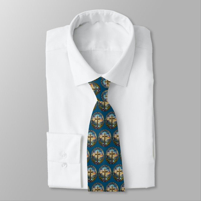 Cross Neck Tie (Tied)