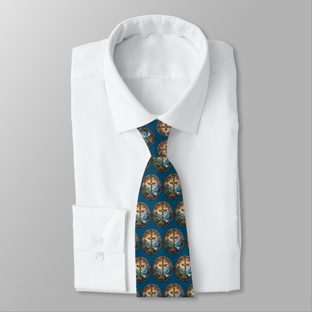 Cross Neck Tie (Tied)