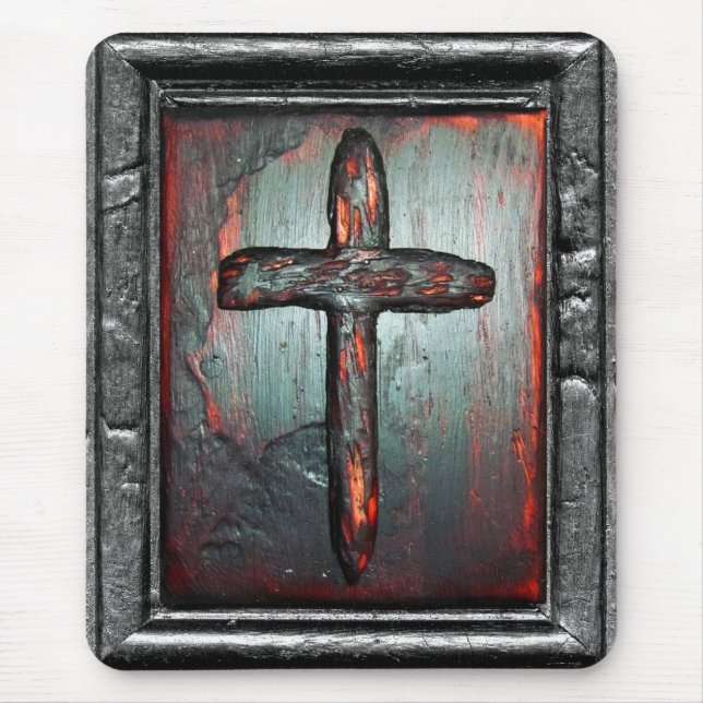 Cross of Blood Mouse Mat (Front)