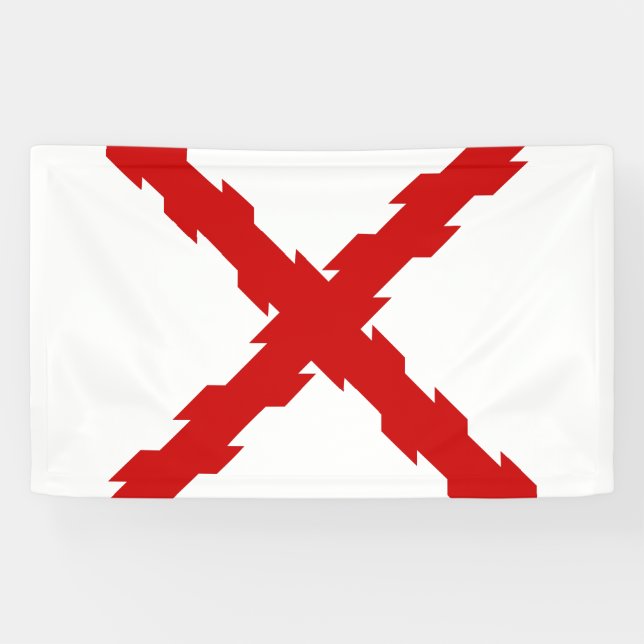 Cross of Burgundy Flag Banner (Horizontal)