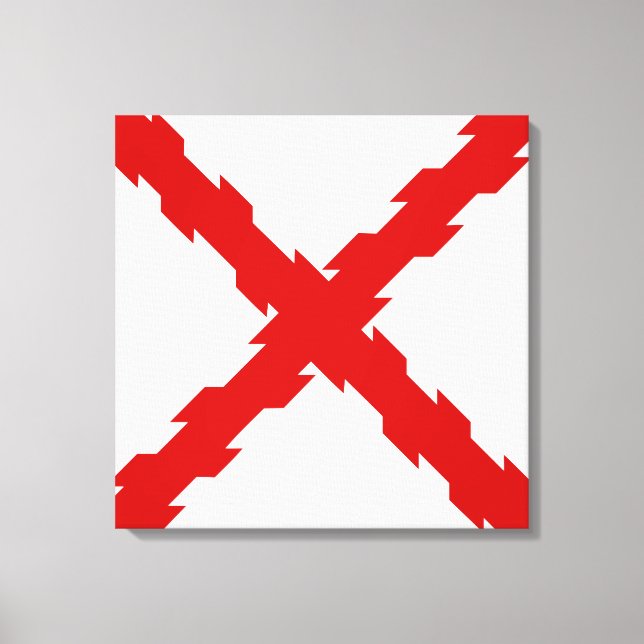 Cross of Burgundy Flag Canvas Print (Front)