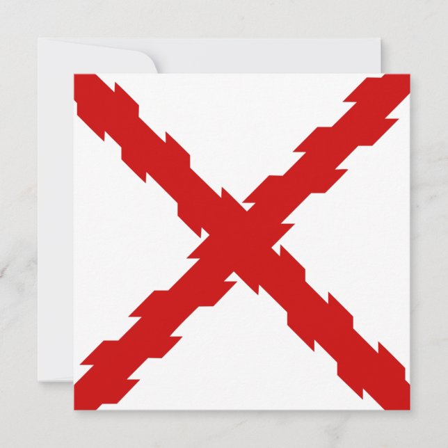 Cross of Burgundy Flag Card (Front)