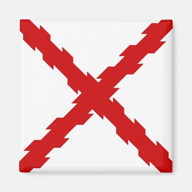 Cross of Burgundy Flag Magnet (Front)