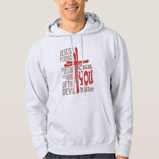 Cross of Christ Red Blood Drops Cuz You Matter Hoodie