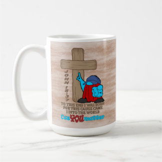 Cross of Christ Rufus Inspirational Words Coffee Mug