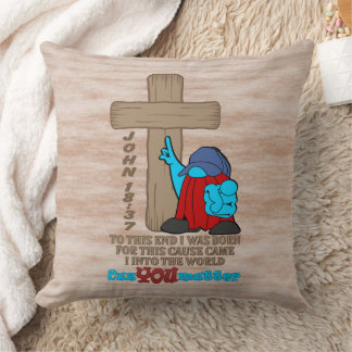 Cross of Christ Rufus Inspirational Words Cushion