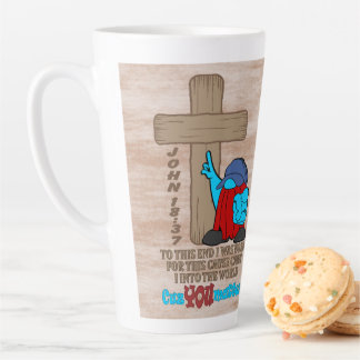 Cross of Christ Rufus Inspirational Words Latte Mug