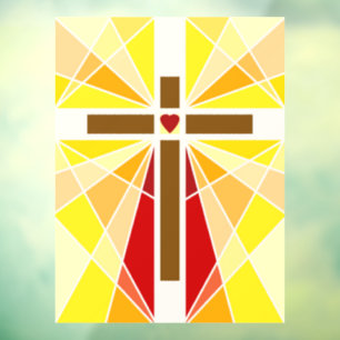 Cross of Christ Window Cling