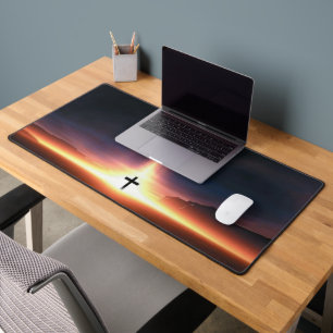CROSS of FIRE Desk Mat