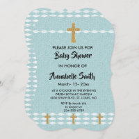 Cross of Light Jesus Christ Baby Shower