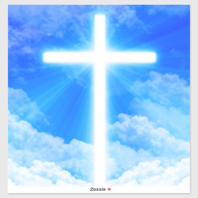 Cross of Light Jesus Christ Customisable Christian (Sheet)