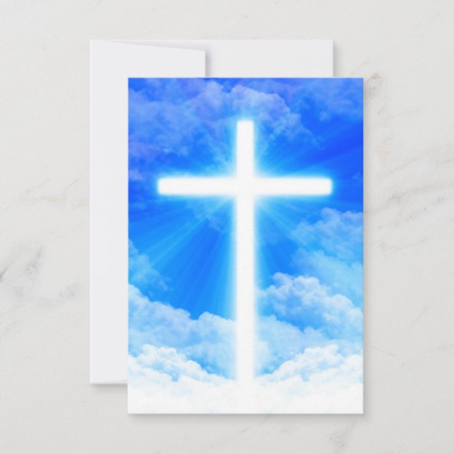 Cross of Light Jesus Christ Customisable Christian (Front)