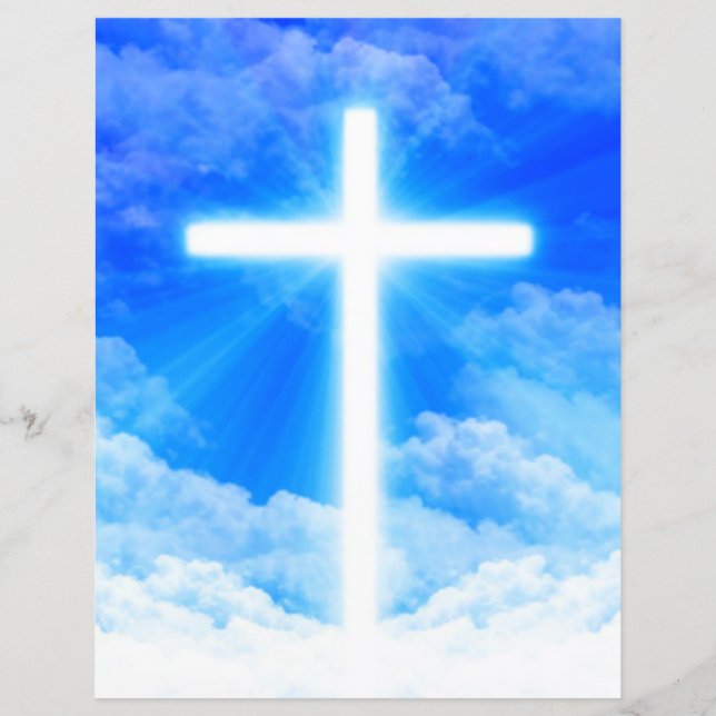 Cross of Light Jesus Christ Customisable Christian (Front)