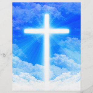 Cross of Light Jesus Christ Customisable Christian Custom Letterhead