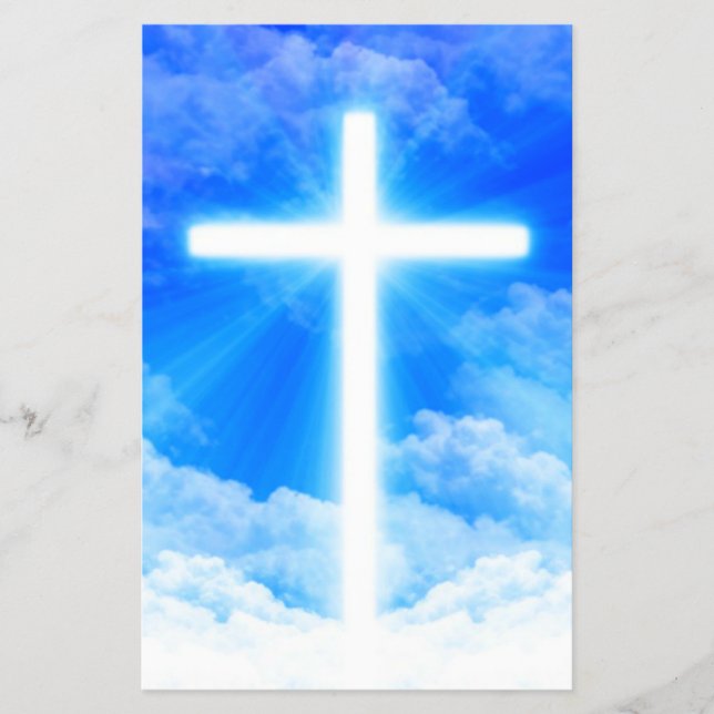 Cross of Light Jesus Christ Customisable Christian Flyer (Front)