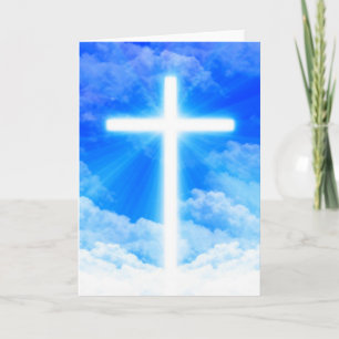 Cross of Light Jesus Christ Customisable Christian Invitation