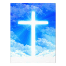 Cross of Light Jesus Christ Customisable Christian