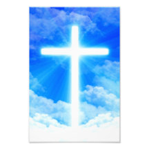 Cross of Light Jesus Christ Customisable Christian