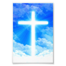 Cross of Light Jesus Christ Customisable Christian