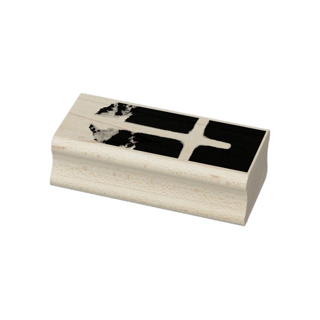 Cross of Light Jesus Christ Customisable Christian Rubber Stamp (Stamp)