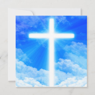Cross of Light Jesus Christ Customisable Christian Save The Date