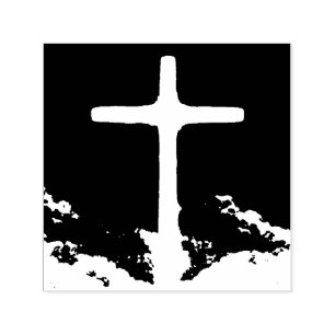 Cross of Light Jesus Christ Customisable Christian Self-inking Stamp