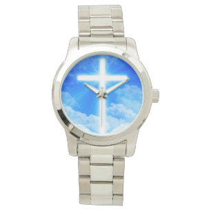 Cross of Light Jesus Christ Customisable Christian Watch