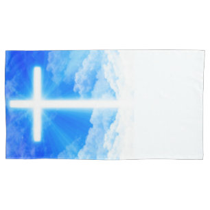 Cross of Light Jesus Christ Customizable Christian Pillowcase