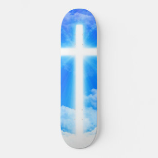 Cross of Light Jesus Christ Customizable Christian Skateboard