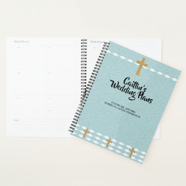 Cross of Light Jesus Christ Wedding planner (Display)