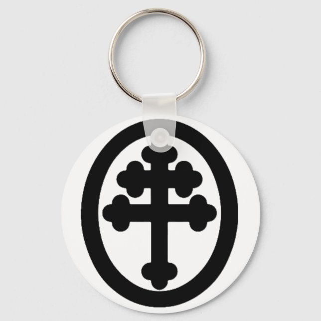 Cross of Lorraine Key Ring (Front)