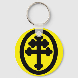 Cross of Lorraine Key Ring