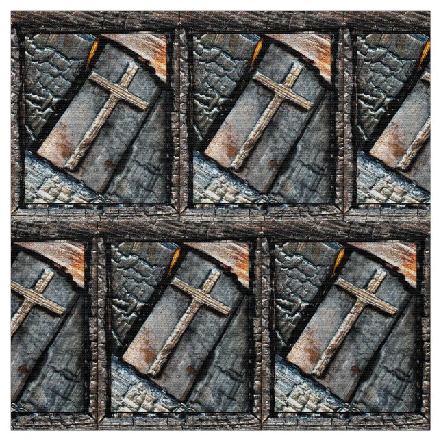 Cross of Protection Fabric (Swatch)