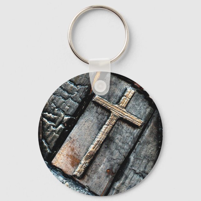 Cross of Protection Key Ring (Front)