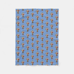 Cross of Roses The Rosicrucian Rose Cross Symbol Fleece Blanket