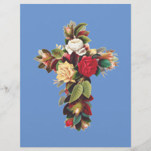 Cross of Roses The Rosicrucian Rose Cross Symbol Flyer
