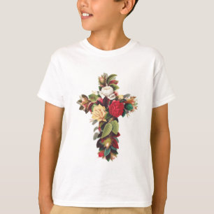 Cross of Roses The Rosicrucian Rose Cross Symbol T-Shirt