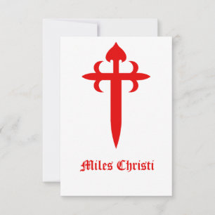 Cross of Saint James Holy Card Pater Noster