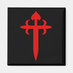 Cross of Saint James The Red Sword‑Shaped Emblem Magnet