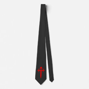 Cross of Saint James The Red Sword‑Shaped Emblem Tie