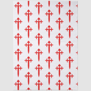Cross of Saint James The Red Sword‑Shaped Emblem Tissue Paper