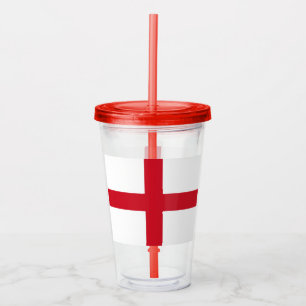 Cross of St George ~ Flag of England Acrylic Tumbler