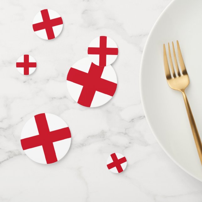 Cross of St George ~ Flag of England Confetti (Group)