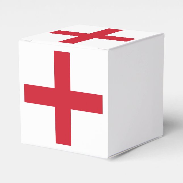 Cross of St George ~ Flag of England Favour Box (Front Side)
