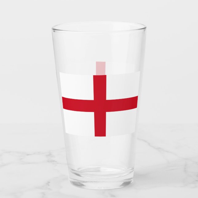 Cross of St George ~ Flag of England Glass (Front)