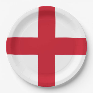 Cross of St George ~ Flag of England Paper Plates