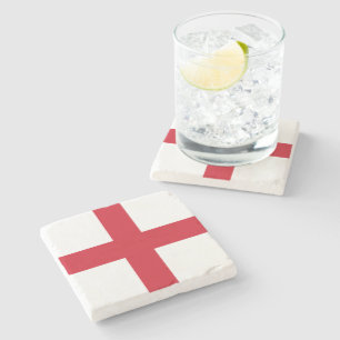 Cross of St George ~ Flag of England Stone Coaster