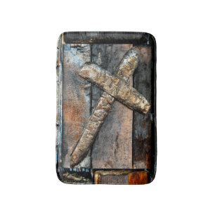 Cross of Strength Bath Mat