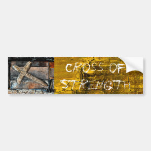 Cross of Strength Bumper Sticker