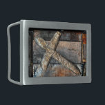 Cross of Strength Rectangular Belt Buckle<br><div class="desc">Cross of Strength</div>